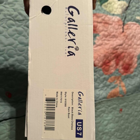 Galleria's Women's Chelsea Rain Boot Size 7 - Picture 4 of 4